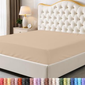 Microfiber fitted sheet