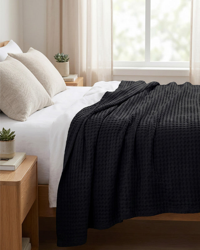Cotton Waffle Blanket – Image 2