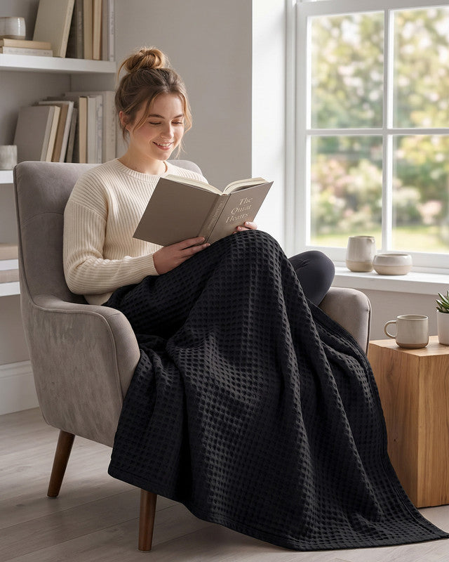 Cotton Waffle Blanket – Image 5